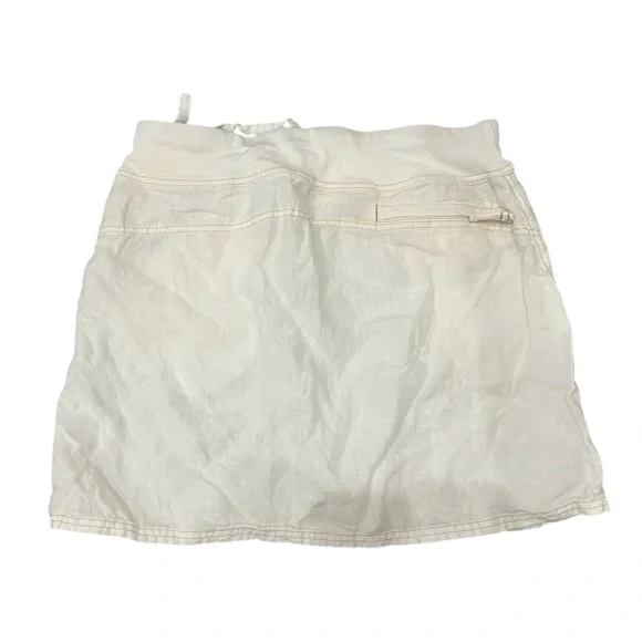 Athleta Cream Napali Linen Skirt Size Medium - Picture 2 of 6